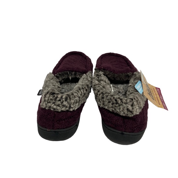 Muk Luks Womens slippers with indoor outdoor sole dark purple size large 9-10 - Picture 3 of 5